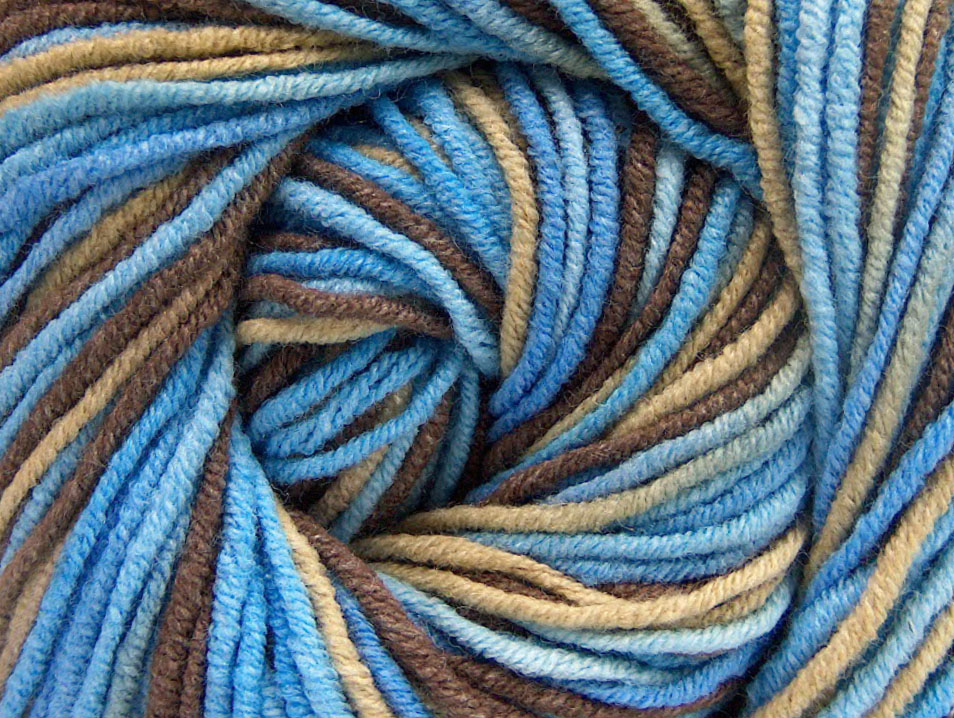 Bruin|Blauw Tinten|Beige Lente Zomer Garens 8x50gr