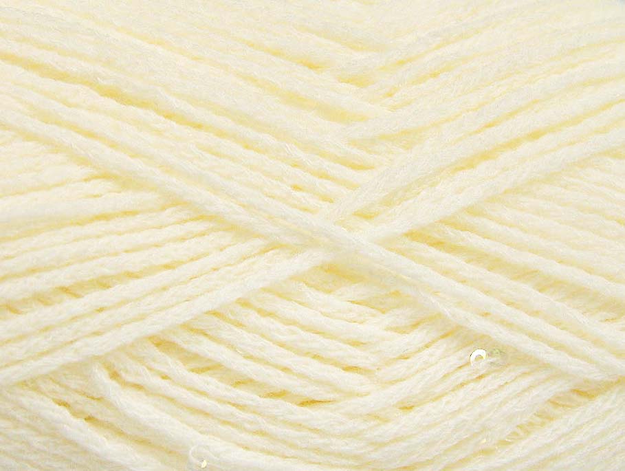 Ecru Boucle – Paillette – PomPom Yarns 4x100gr