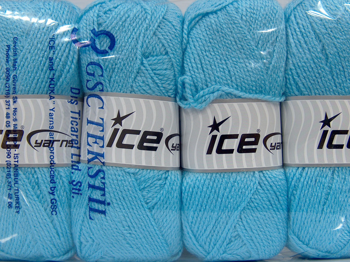 Lichtblauw Closeout Yarns 4x90gr