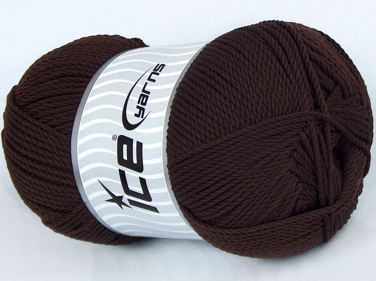 Kastanjebruin Basic – Plain Yarns 4x100gr