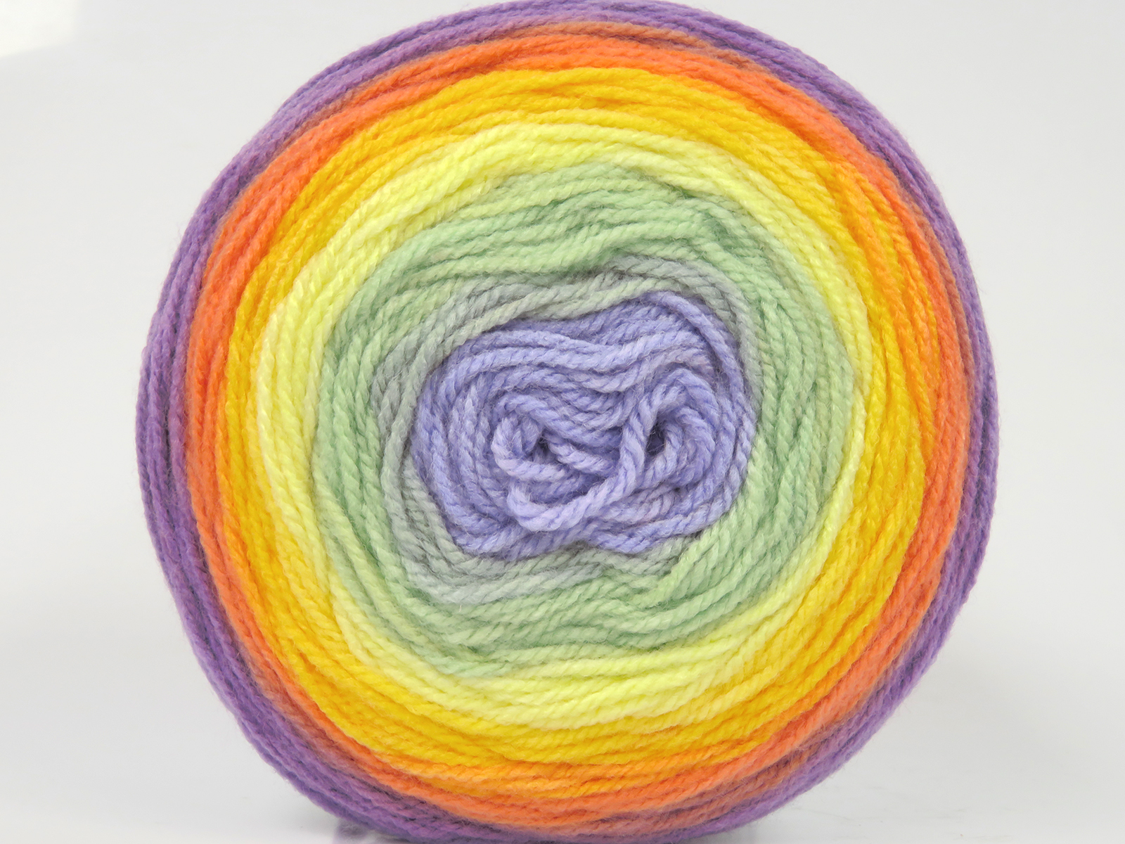 Groen|Paars|Lila|Oranje|Geel|Goud Cakes Yarns 2x150gr